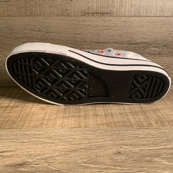 Converse Juniors CTAS Ox Low Silver Stars - Picture 5 of 5